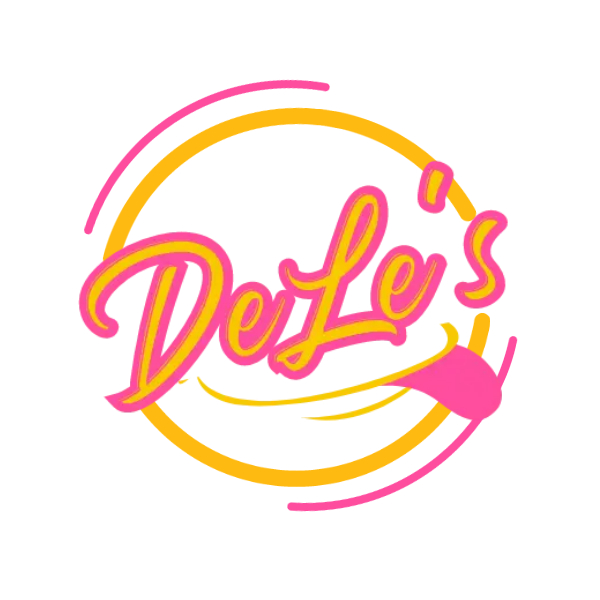 Original pink and yellow Dele?s raster logo