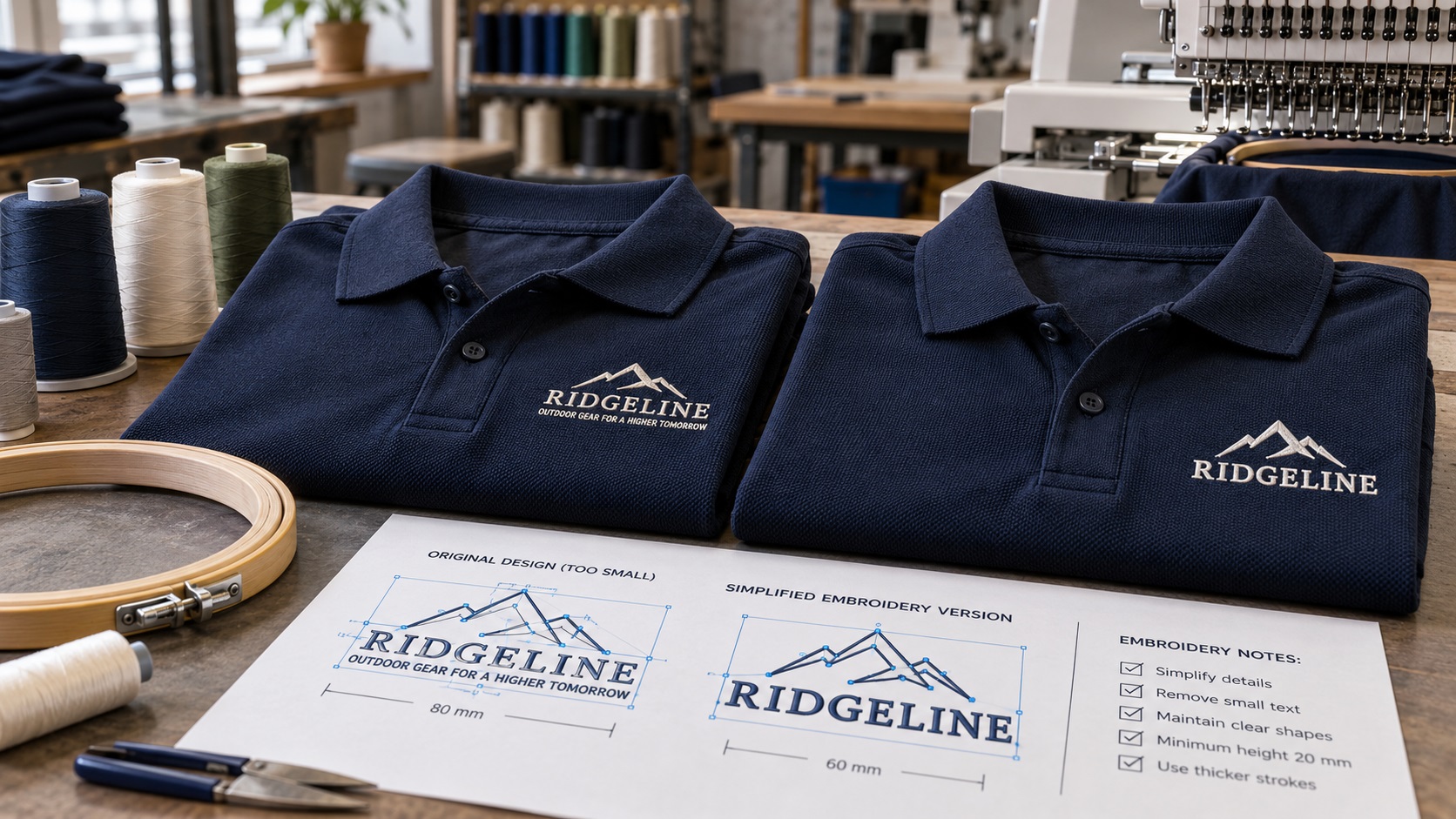 Why Small Text Disappears on Embroidered Polo Logos (And How to Fix It) featured image