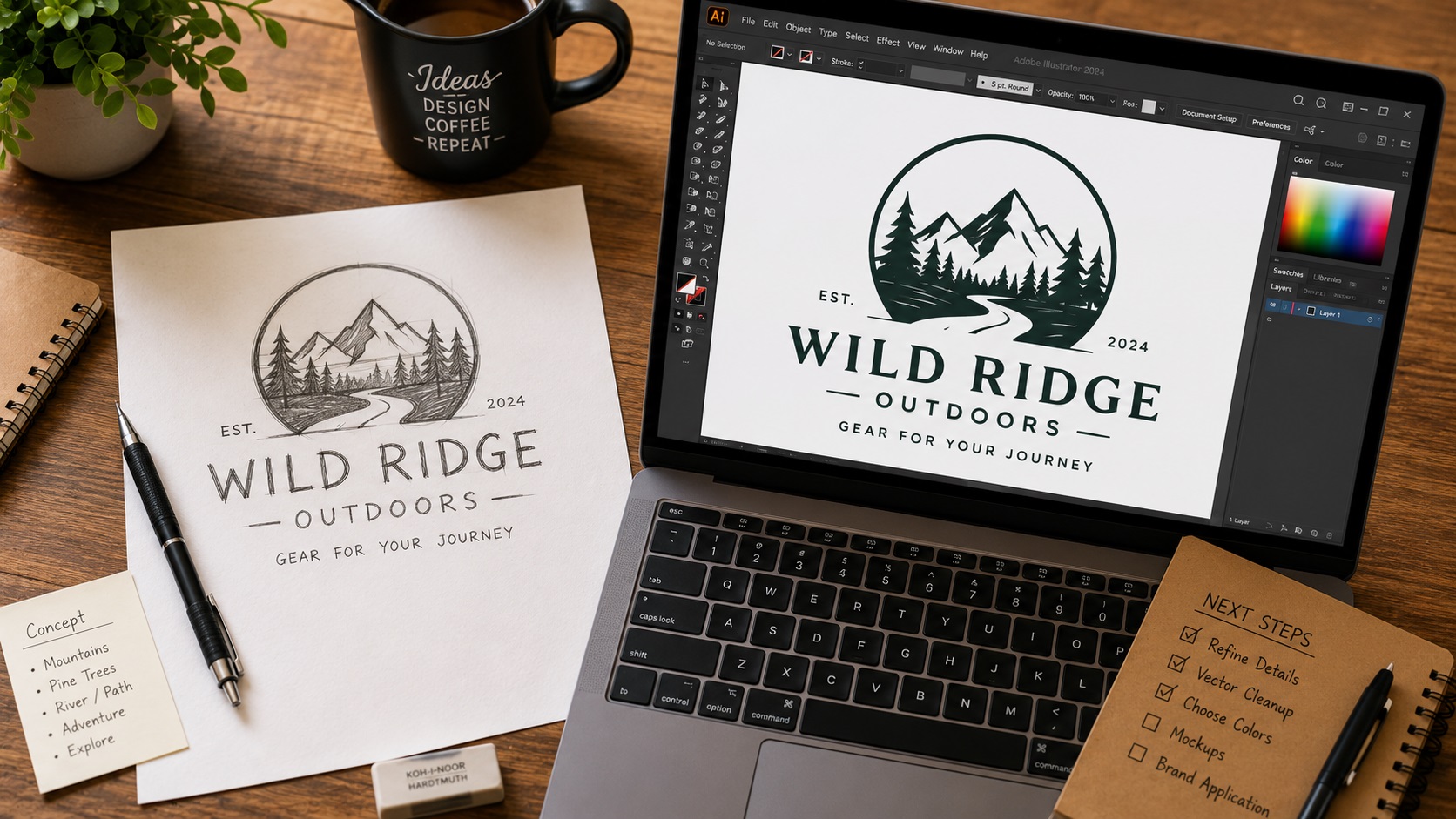 How to Turn a Hand-Drawn Sketch Into a Vector Logo featured image