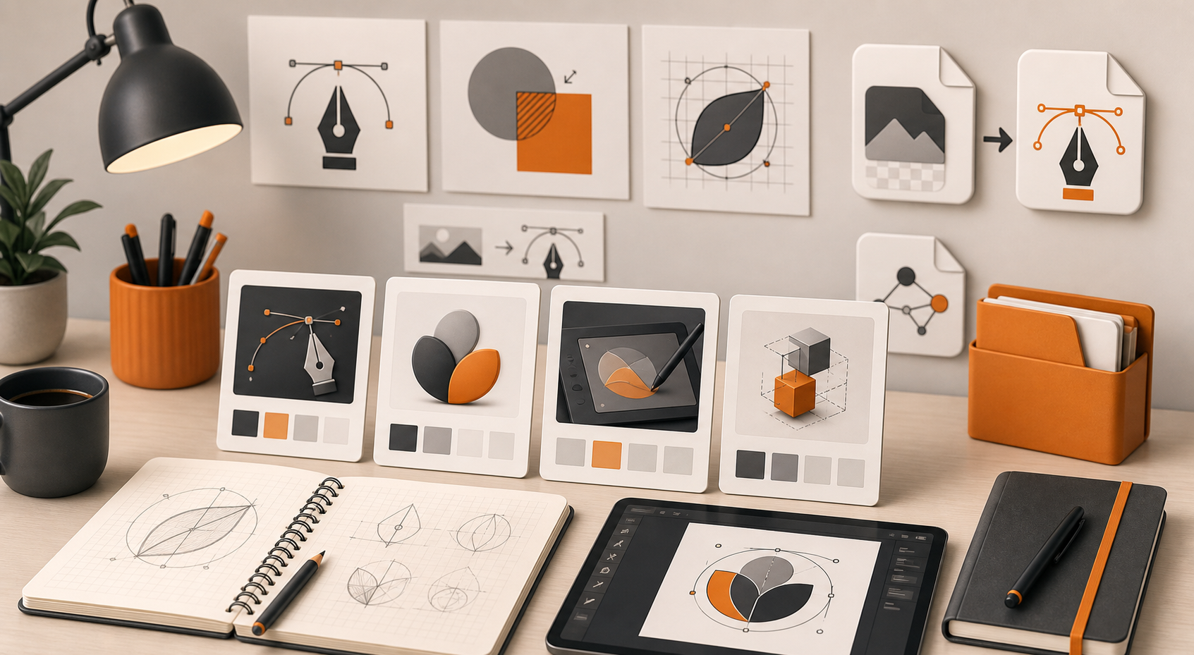 Vector design resources desk