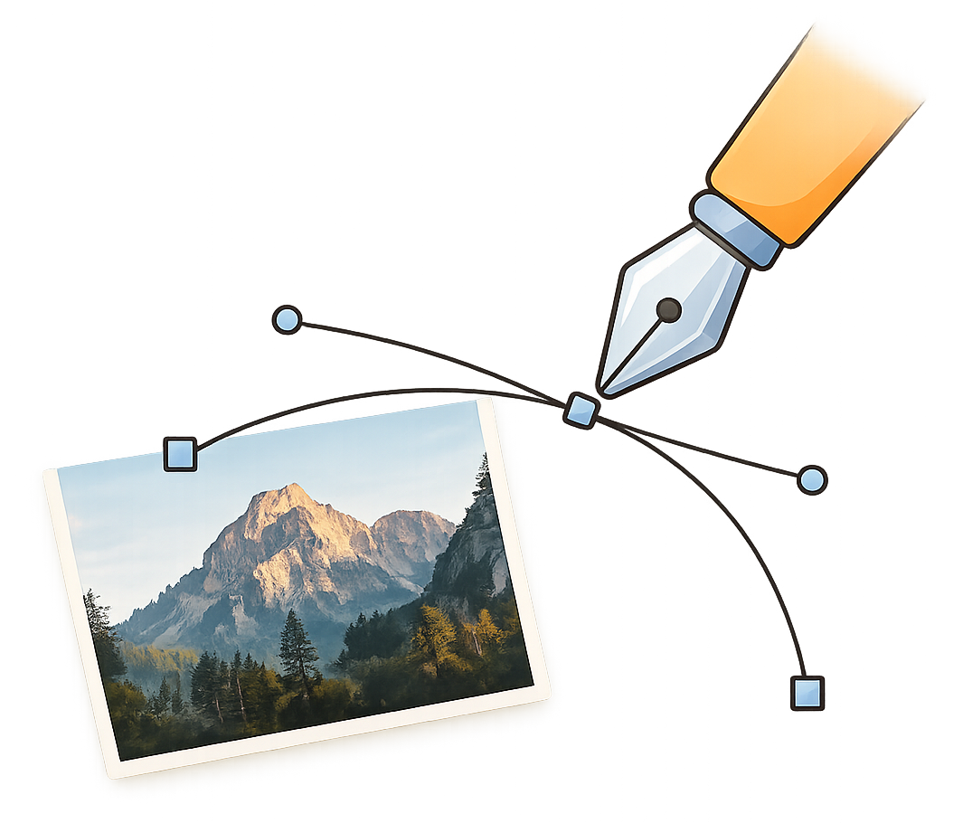 Vector tracing illustration
