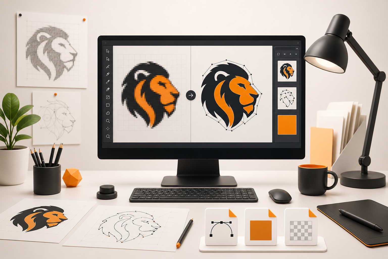 Vector conversion services workspace